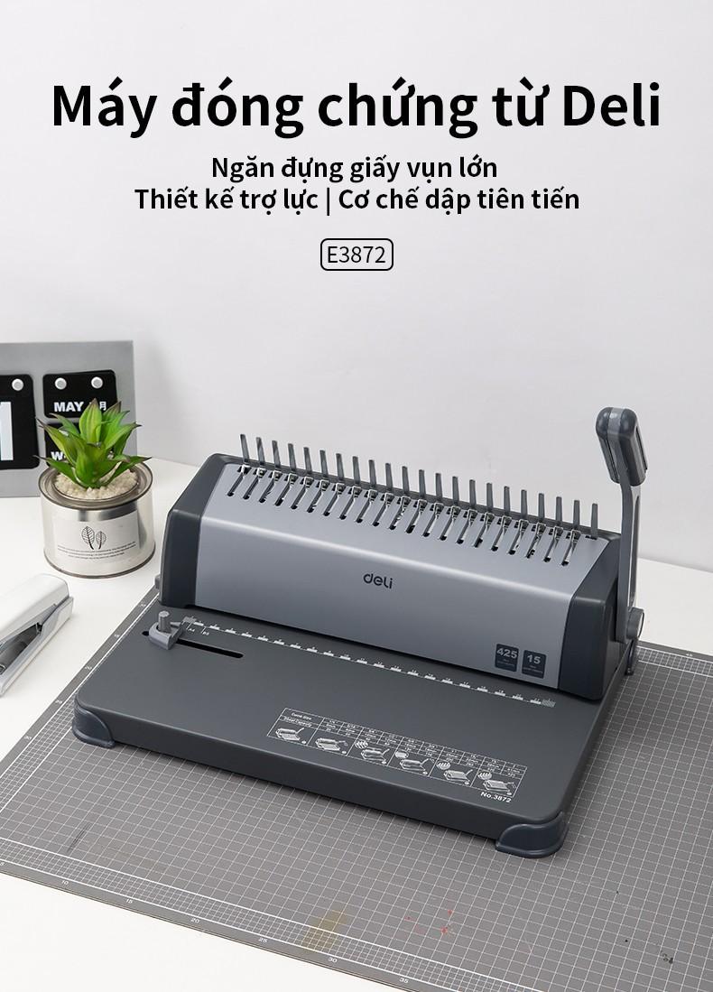 Máy đóng gáy deli 3872