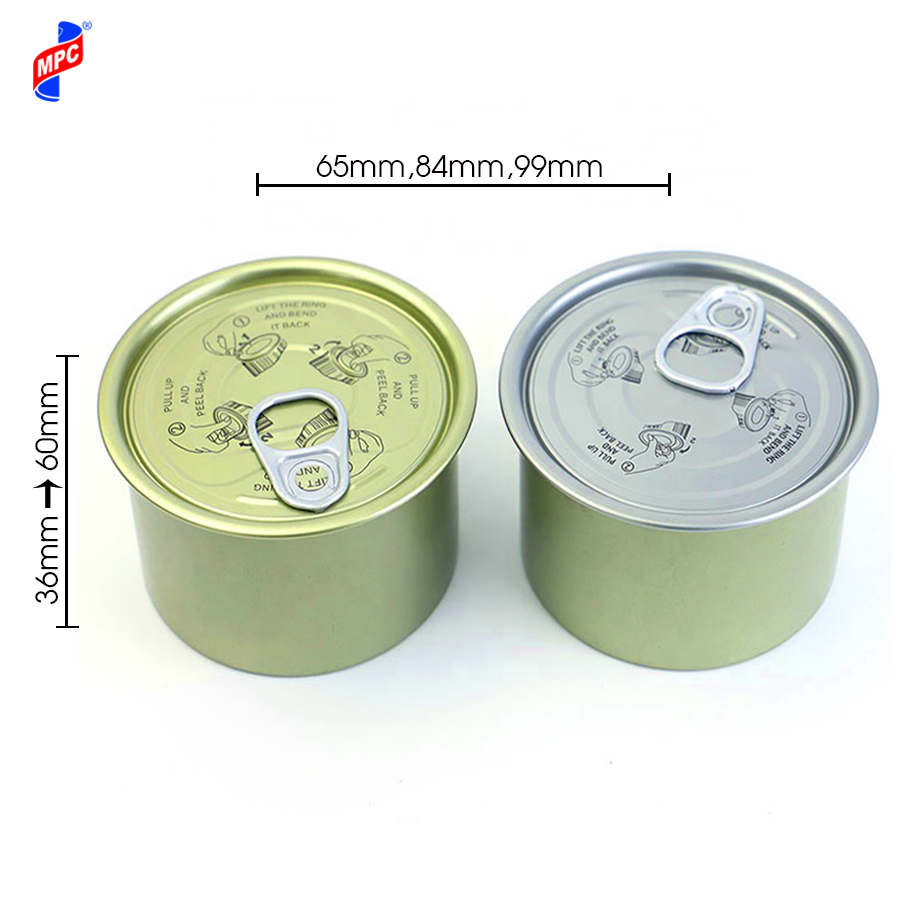 100 hộp - hộp kim loại đựng thực phẩm - bao bì mỹ châu