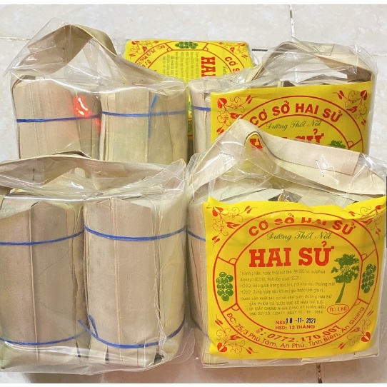 Đường thốt nốt, 1kg đường thốt nốt gói lá hai sử đặc sản an giang