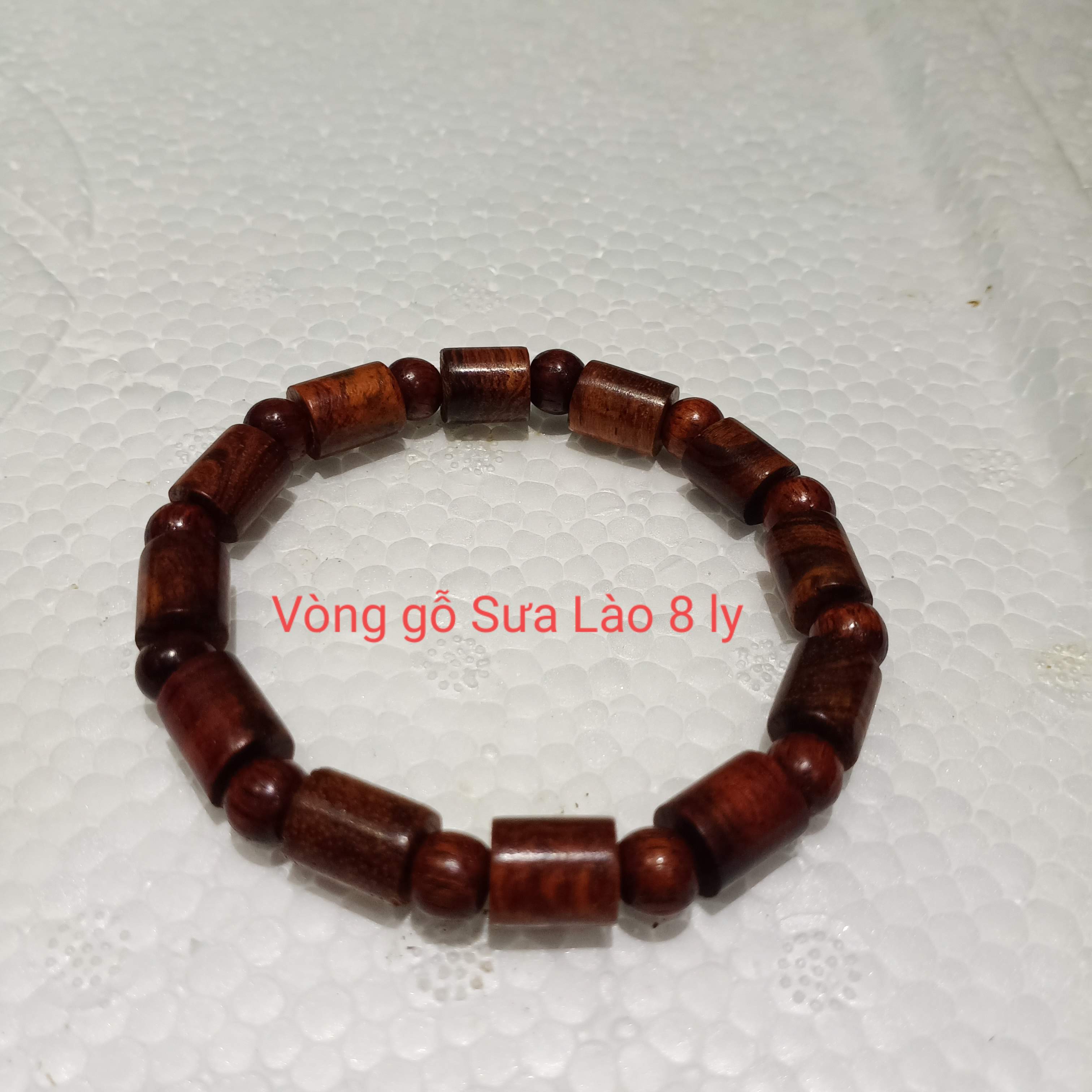 Vòng gỗ sưa Lào 8 mm