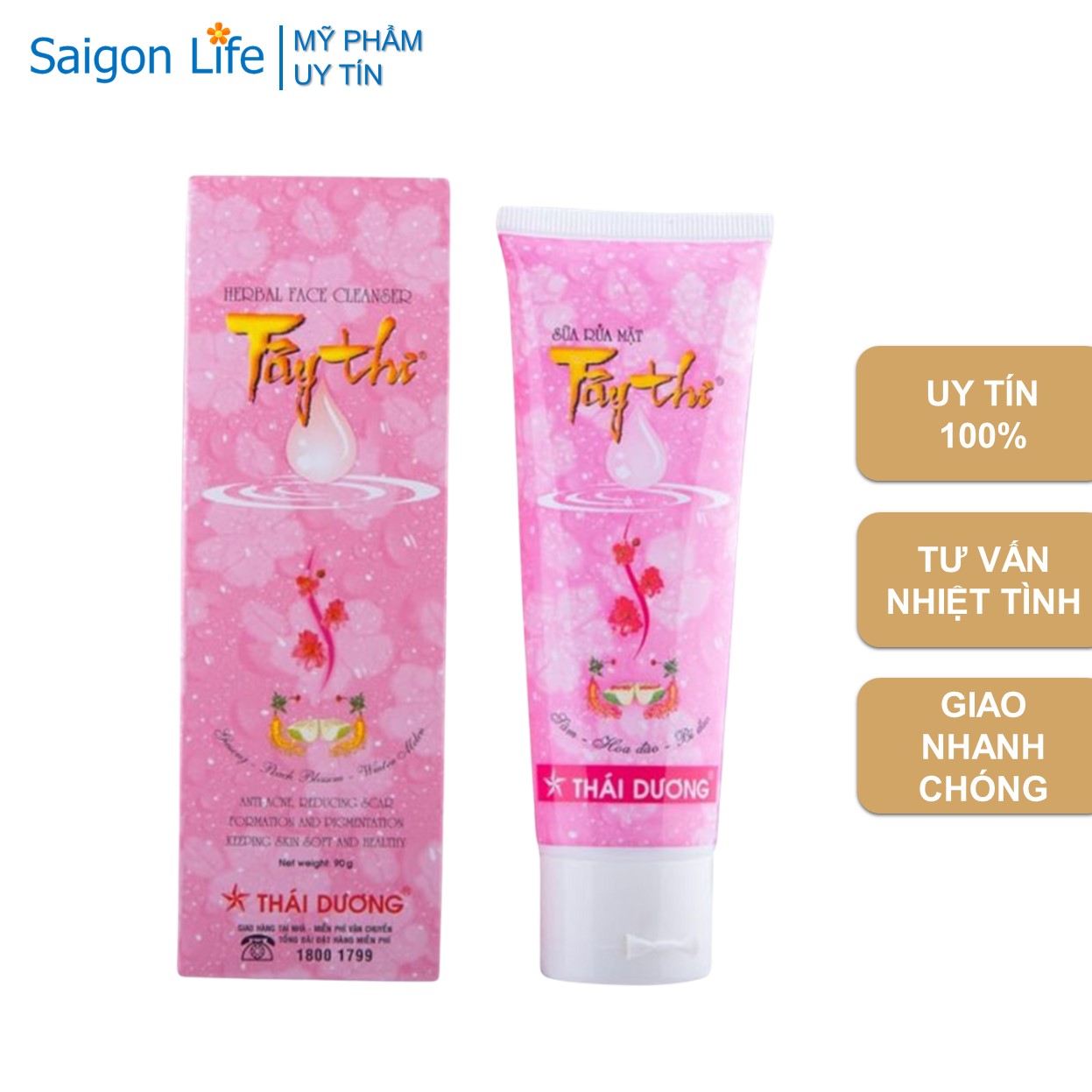 Sữa rửa mặt ngừa mụn, vết thâm tây thi sao thái dương 90g