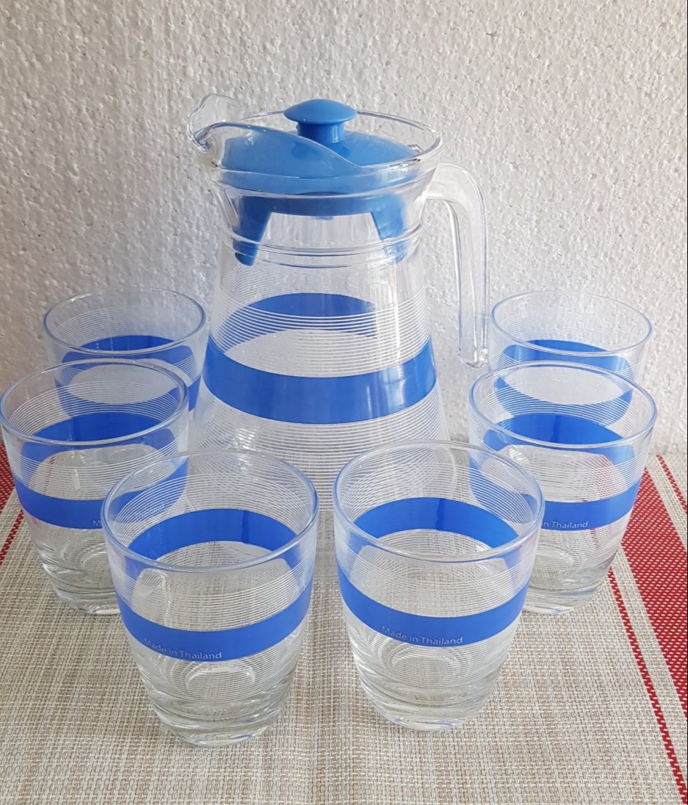 Bộ bình ly thủy tinh thái lan