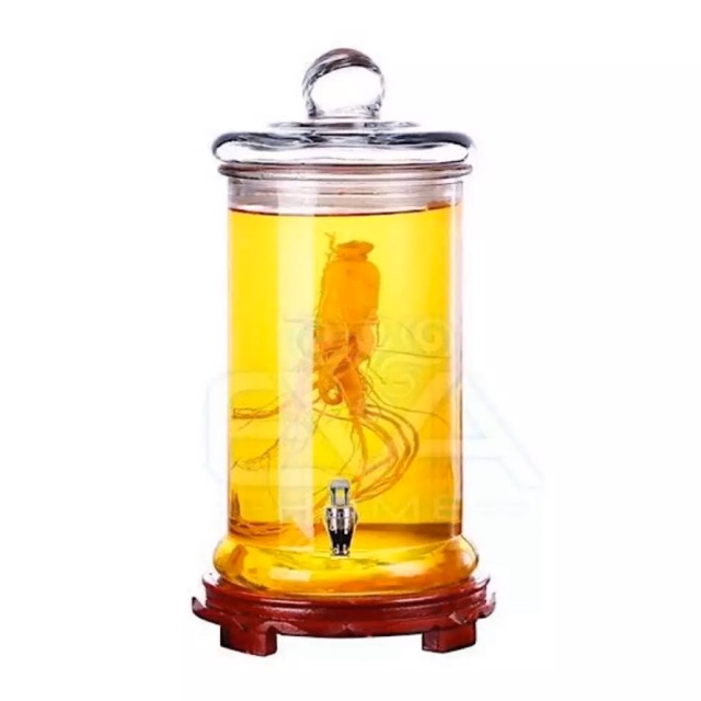 Bình ngâm rượu thuỷ tinh trụ có vòi 3l/6l/8l/10l/12l/15l/19l