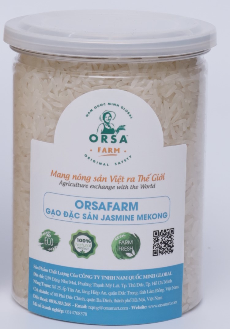 GẠO JASMINE ORSAFARM ĐẶC SẢN 500 Gram Gạo Thơm Lài Hương Hoa Lài sữa