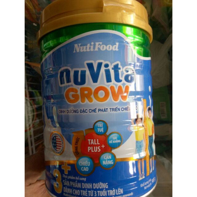 Sữa bột nuvita grow 3+ - lon 900g