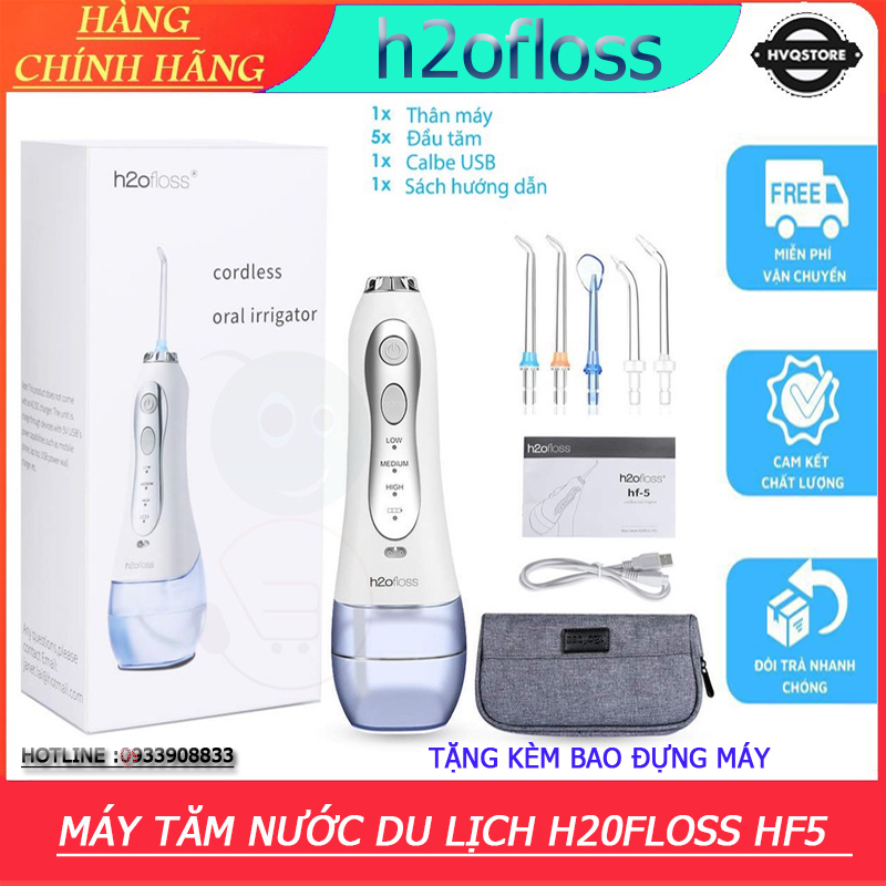 Máy tăm nước cầm tay H2OFLOSSHF5 chính hãng gọn gàng