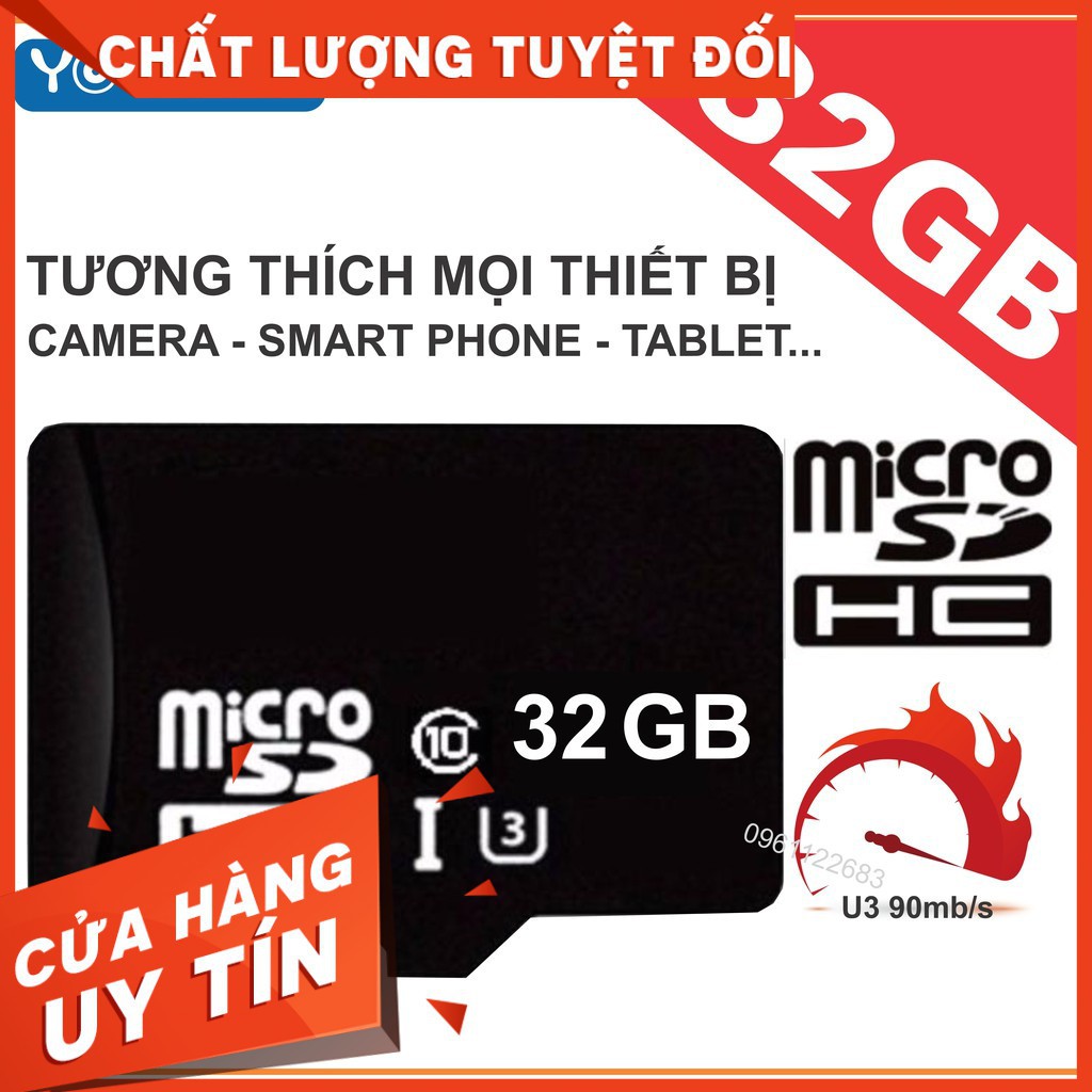 Thẻ nhớ 16gb/32gb microsd oem class 10 bảo hành 12 tháng