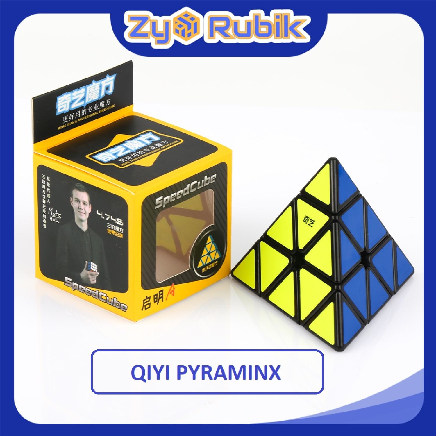 Rubik Biến Thể Pyraminx QiYi A Qiming BlackRubic Biến Thể Pyraminx QiYi A