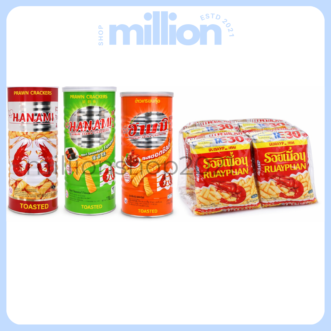 Snack Tôm Hanami Thái Lan Hanami Crackers