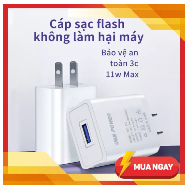 Củ sạc nhanh USB thông minh Quick Charge 3.0