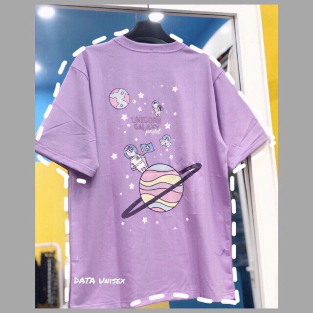 [HCM]Áo thun tay lỡ form rộng Unicorn Galaxy