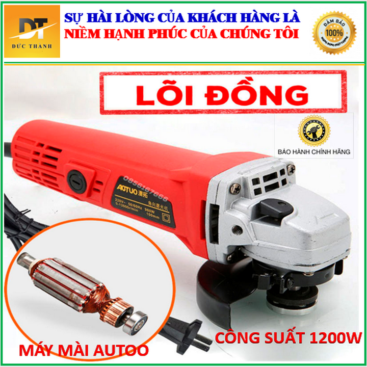 Máy Mài Aotuo 1200W Lõi Đồng, Máy Cắt Cầm Tay