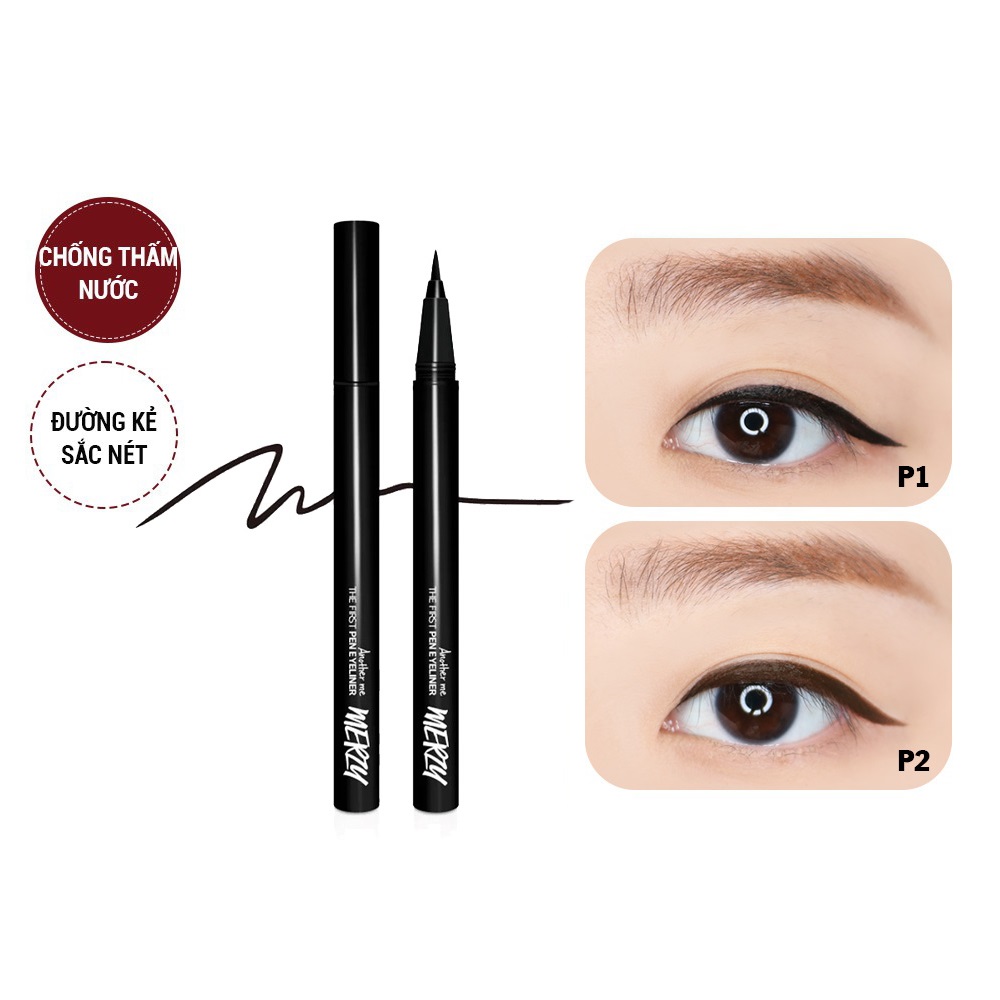 Bút kẻ mắt Merzy Another Me The First Pen Eyeliner 0,5g - kẻ mắt chống nước - kẻ mắt eyeliner