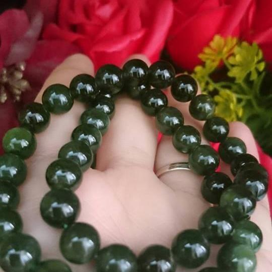 [HCM]Xưởng Sản xuất đá quý Tự Nhiên G.F.H -  Vòng tay đá cẩm thạch Nga tự nhiên cao cấp  ( Russia Jade)