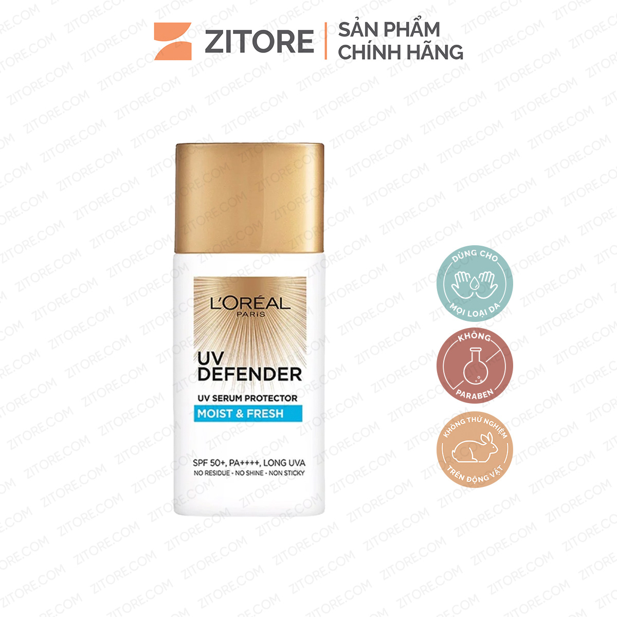 Kem chống nắng l’oreal dưỡng ẩm mịn mượt da 50ml - sản phẩm chính hãng tại zitore