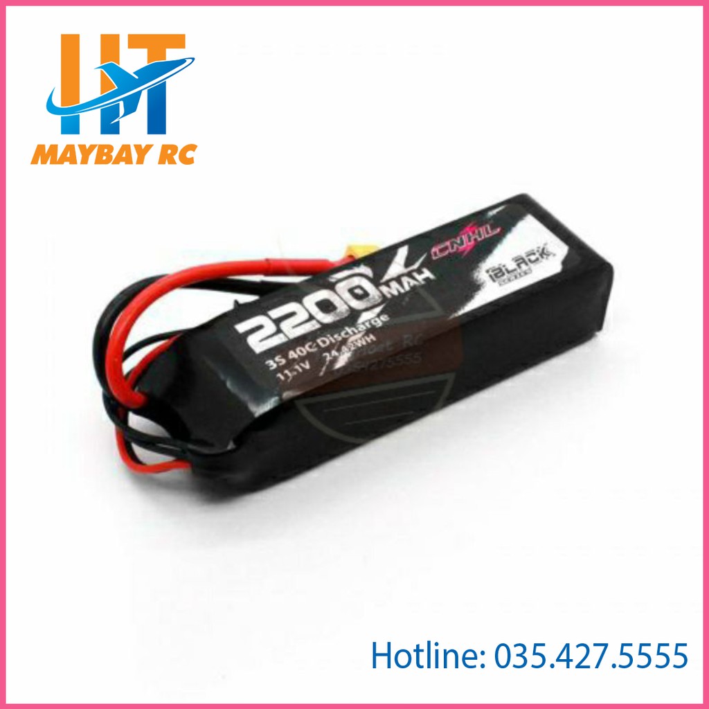 Pin CNHL BLACK SERIES 2200MAH 3S 4S 40C LIPO BATTERY WITH XT60 PLUG