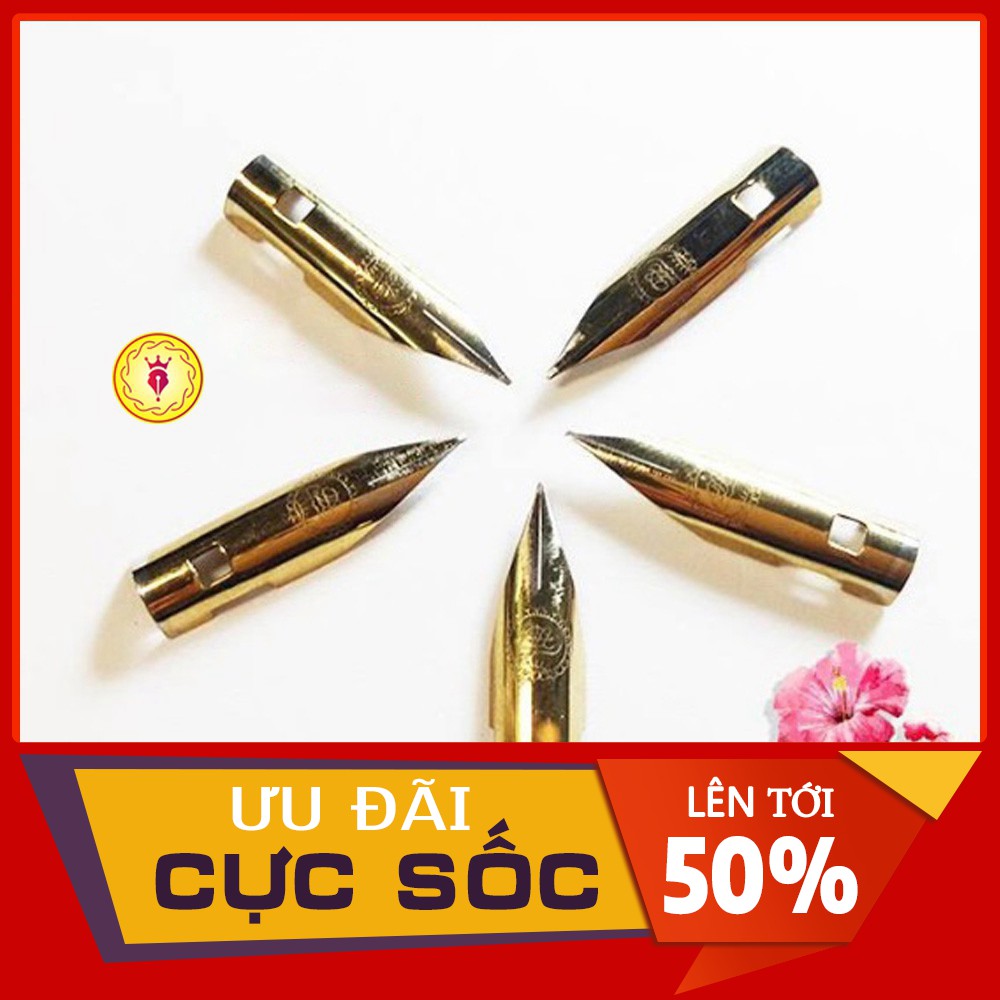 Ngòi Vàng Mềm Êm Trơn, Ngòi Mài Thanh Đậm- Thay Thế Cho Bút Mày Thầy Ánh Mã Sh037, 038, 039, 040 TĐ
