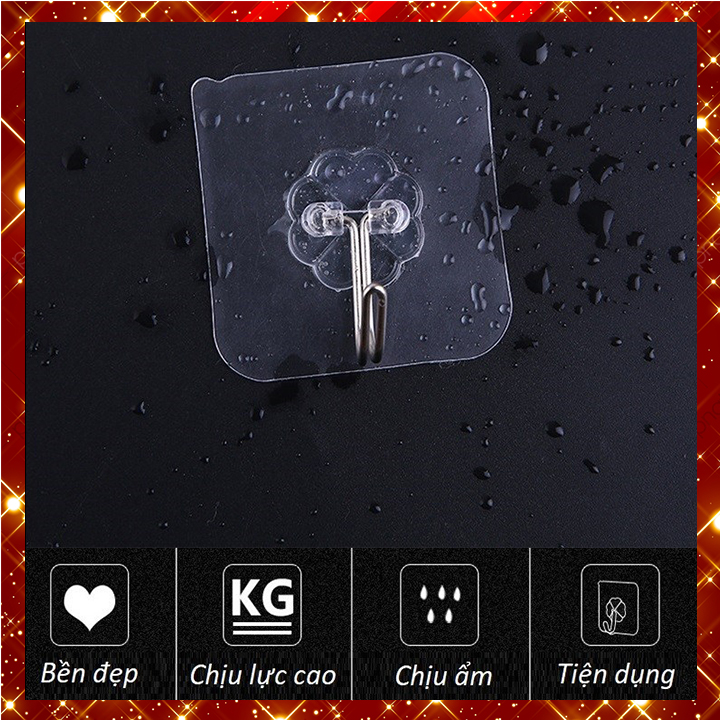 Bộ 10 cái móc dán tường cường lực