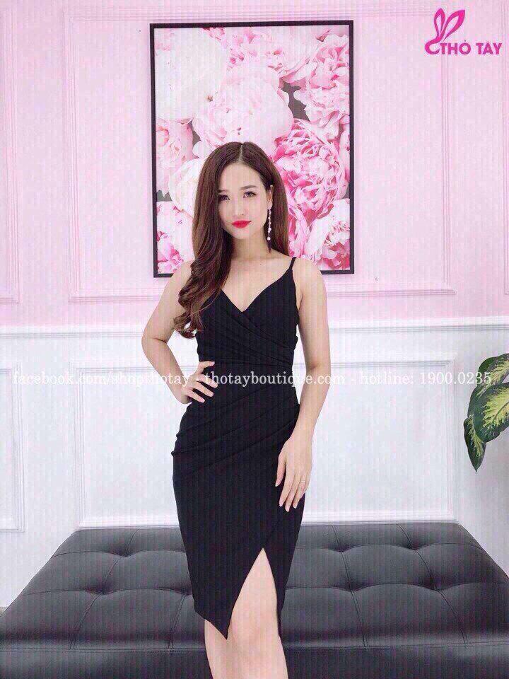 Đầm body hai dây