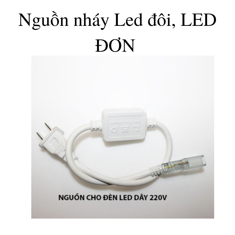 Nguồn led 2835 đuổi đơn - đuổi đôi - kèm gim đồng, nguồn nháy nhiều chế độ hoặc đứng yên