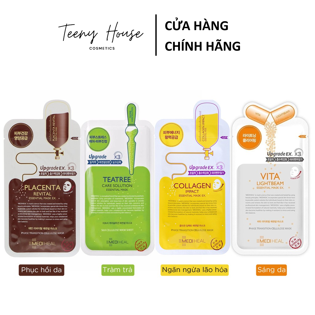 Mặt nạ miếng dưỡng da mediheal hàn quốc bản upgrade ex.