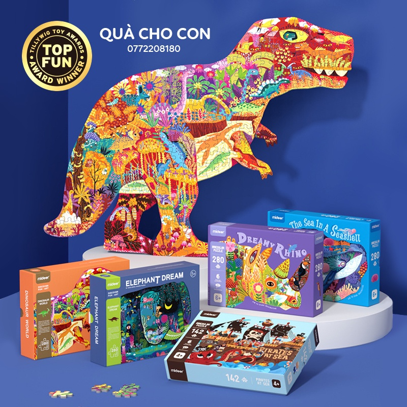 Bộ Xếp Hình Nghệ Thuật 140/144/226/230/280/377/383/396/483 Mảnh Ghép - Hãng MIDEER, QIYI (Độ tuổi: 7+)