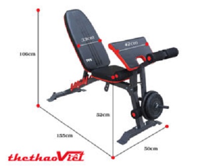 Ghế tập gym đa năng, ghế tập tạ DDS- 1205, dụng cụ tập gym tại nhà, máy tập tạ đa năng