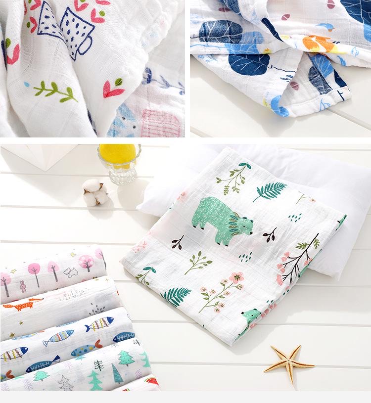 Khăn tắm Aden sợi tre kích thước 120x120 cho bé