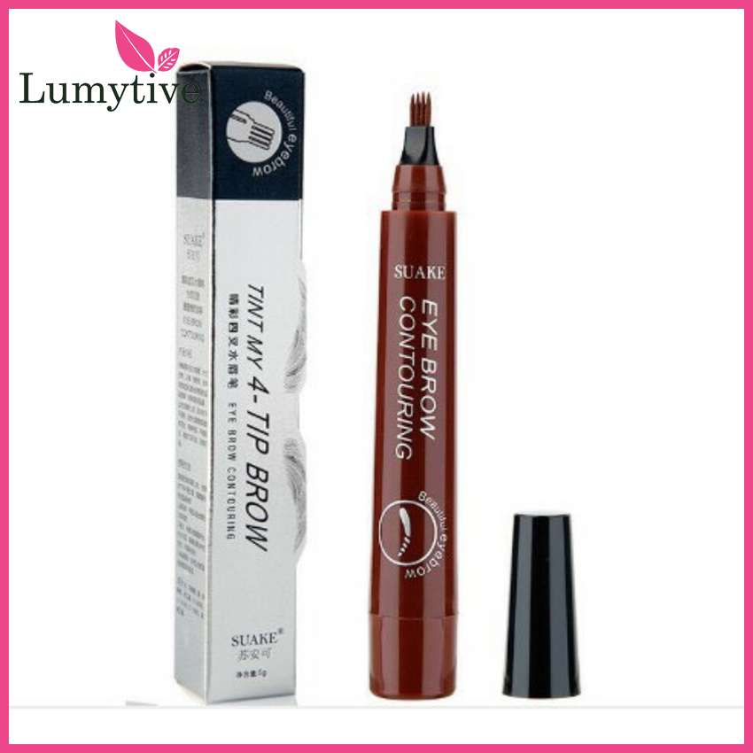 [YÊU THÍCH] Bút chì kẻ lông mày phẩy sợi 4D chống nước lâu trôi dụng cụ trang điểm makeup chuyên nghiệp - Lumytive