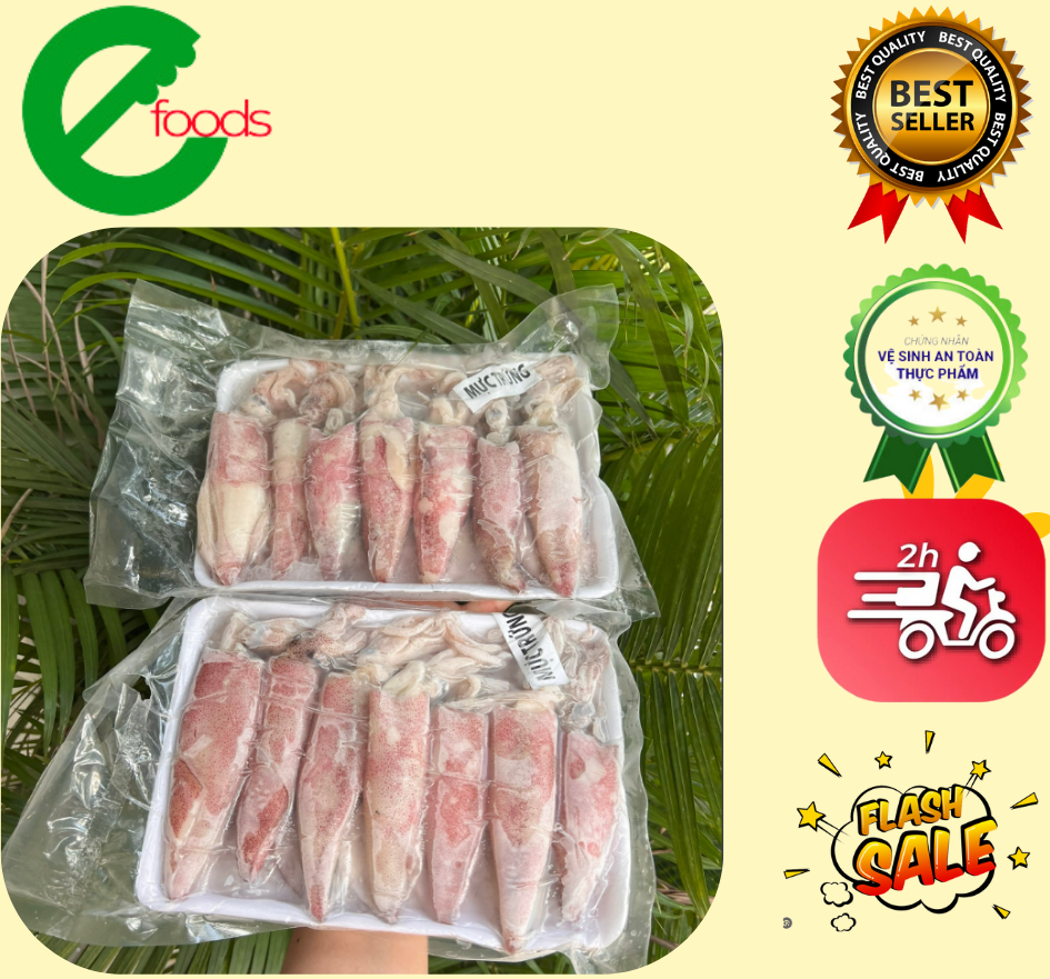 Mực trứng thiên nhiên 1kg net 8 tươi ngon