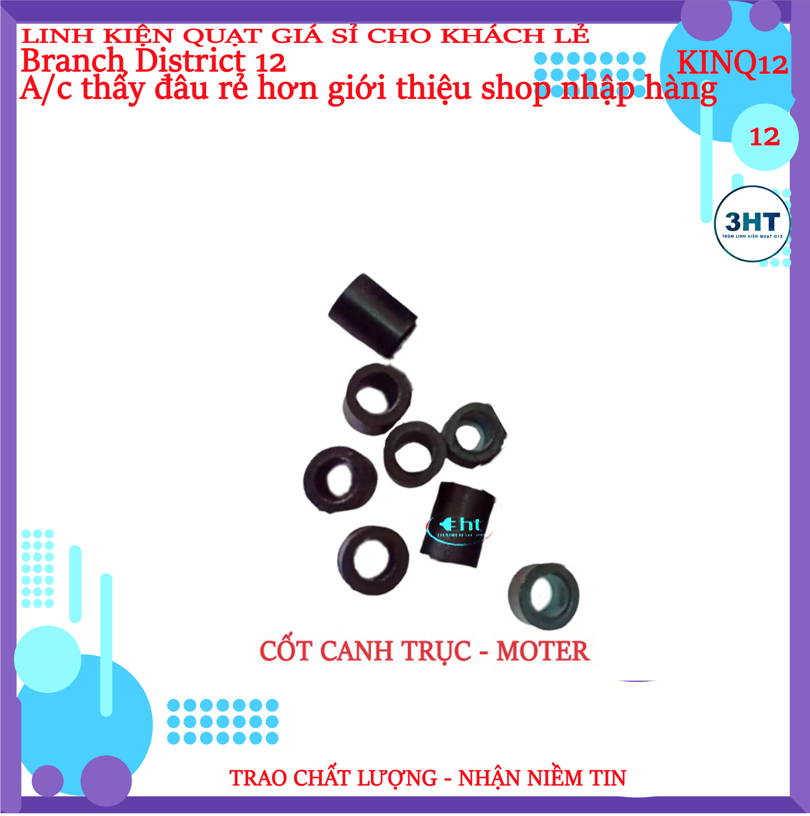 Cốt nhựa trục bạc quạt điện