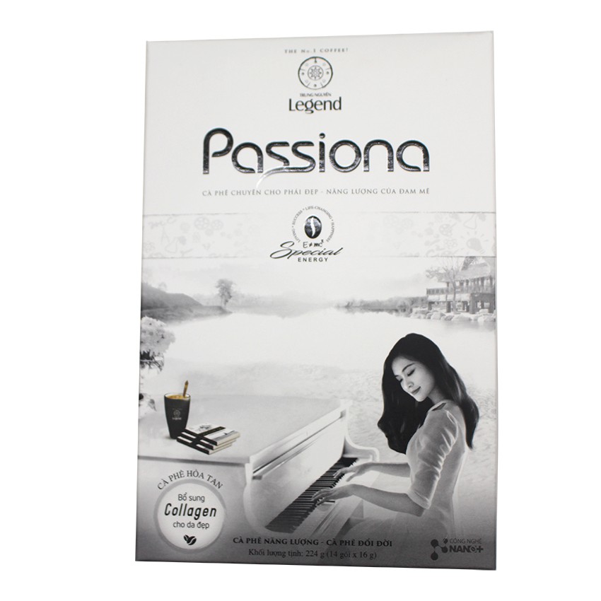 Cà phê g7 passiona 4in1 hòa tan hộp 14 gói
