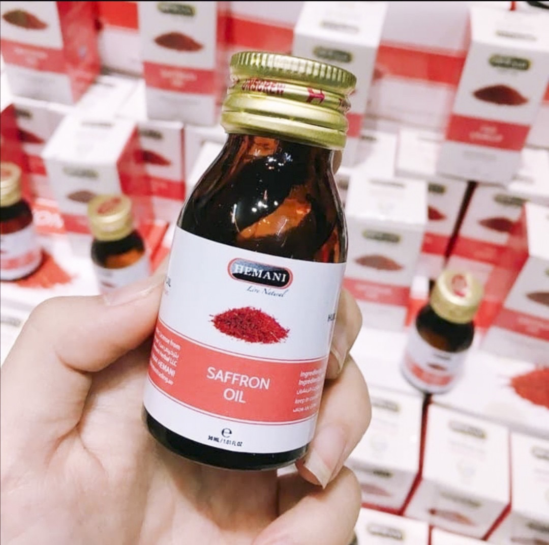 Saffron Oil Hemani 30ml chính hãng / Tinh dầu nhụy hoa nghệ tây
