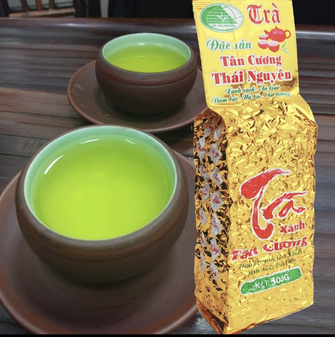[HCM]TRÀ THÁI NGUYÊN TÂN CƯƠNG Loại Cao Cấp hảo hạng,trà búp xanh chính hiệu, trà nước xanh , ngọt hậu  (gói 500g)