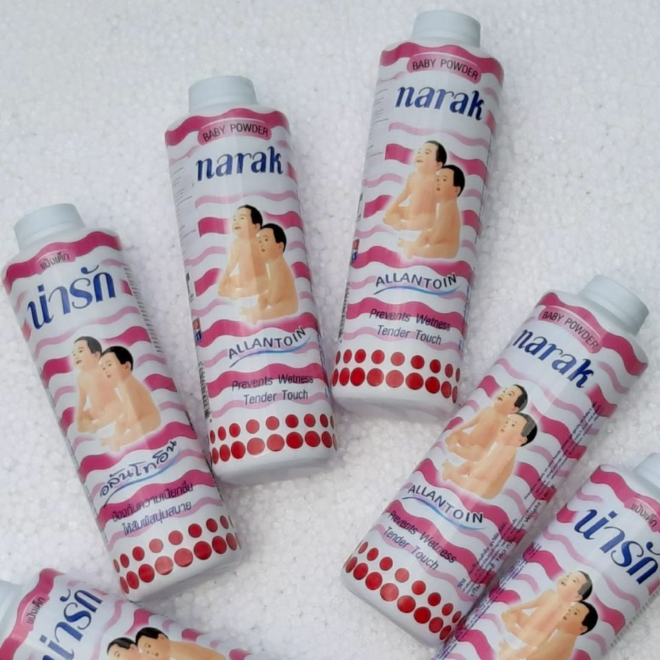 Phấn Thơm Narak 180g Baby Powder Thái Lan 180g phấn rơm sẩy cho bé