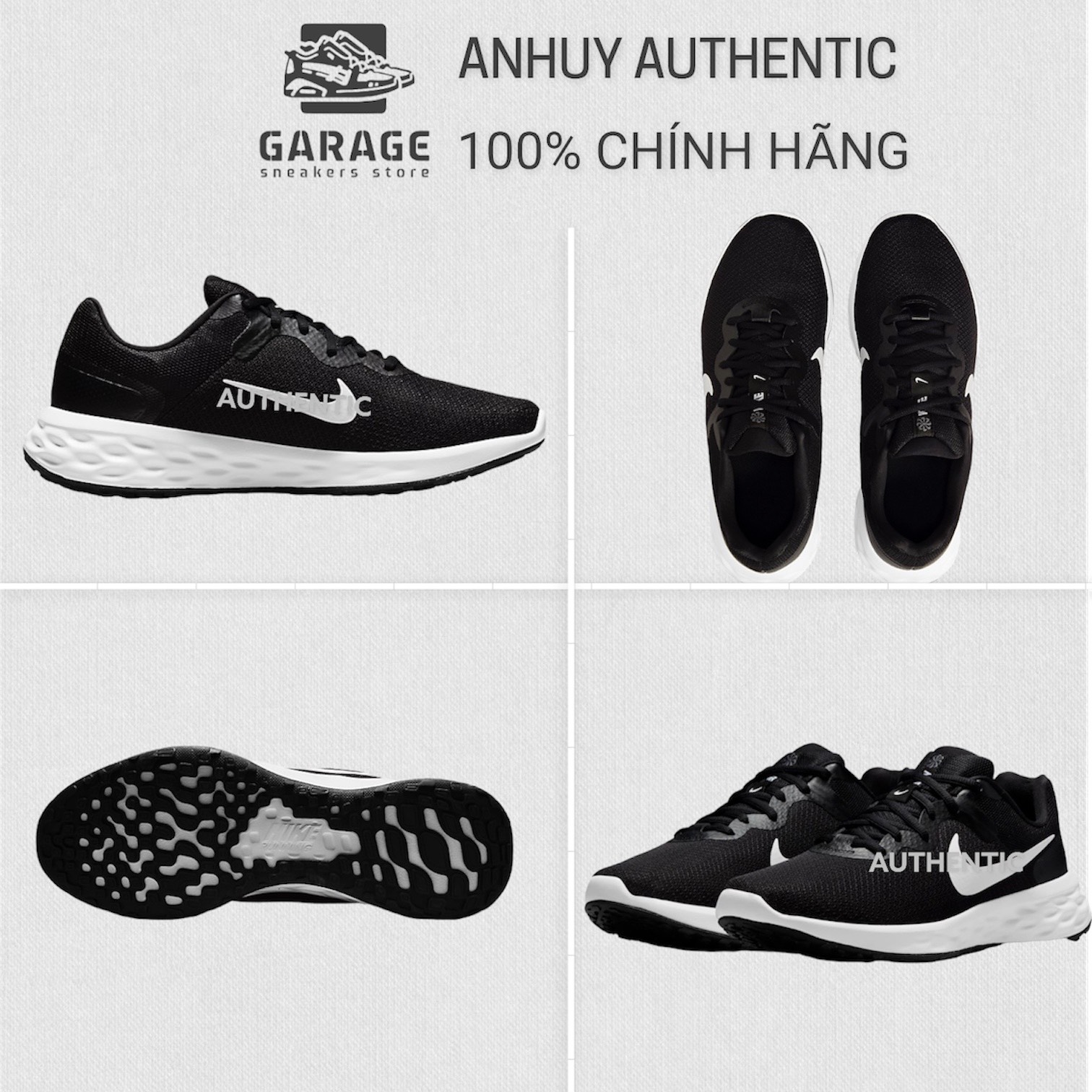 Giày Nike Revoluiton 6 đen