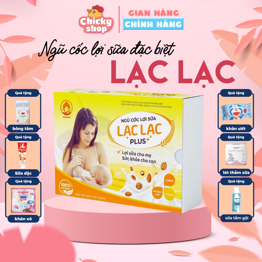 Ngũ cốc lợi sữa Lạc Lạc Plus Dr.Maya 600g giúp mẹ sữa nhiều hơn, thơm hơn, bé tăng cân tốt