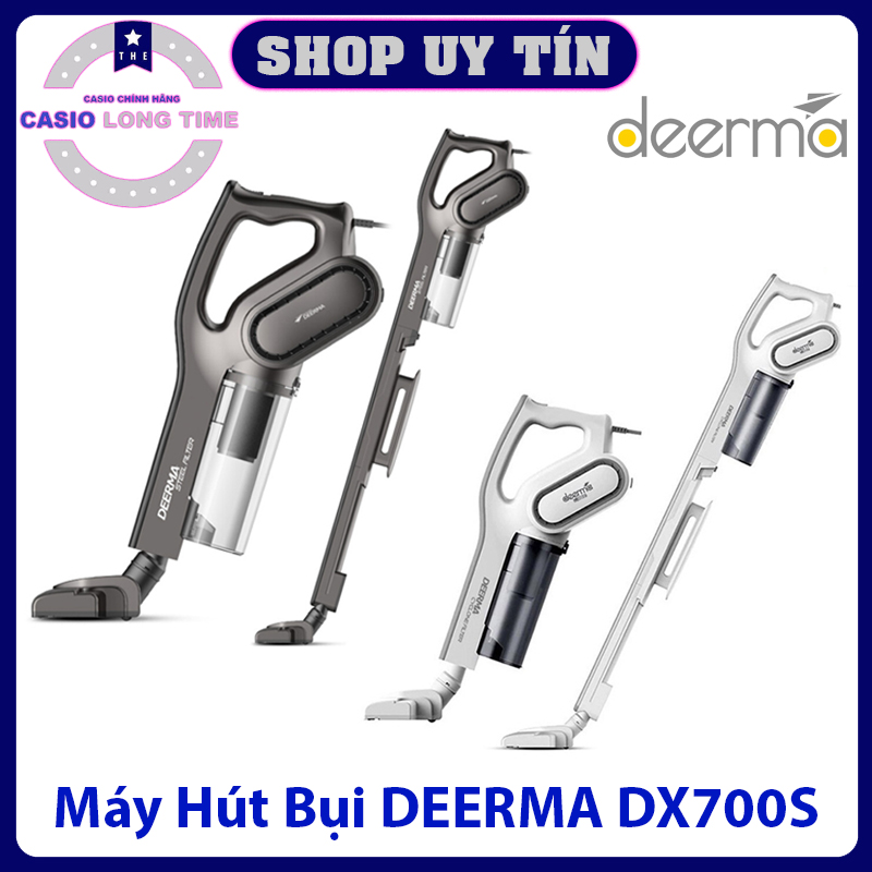 Máy hút bụi cầm tay deerma dx700/dx700s - máy hút bụi công nghệ lốc xoáy pro-cyclone, lõi lọc hepa hút sạch bụi mịn, thiết kế 2 in 1 tiện lợi