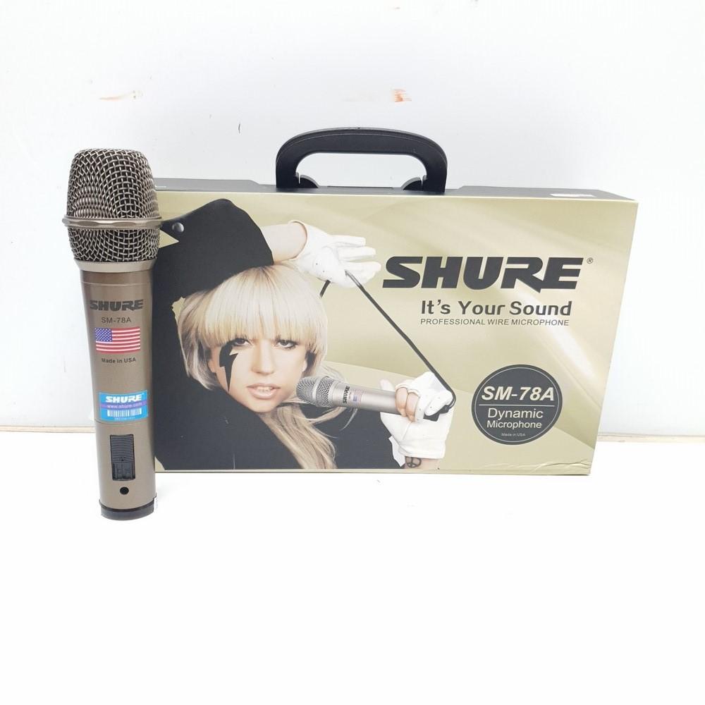 Micro có dây karaoke shure sm-78a cao cấp