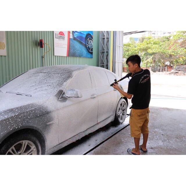 Bình tạo bọt tuyết bình 1L 1/4  xịt rửa xe ô tô xe máy áp lực cao