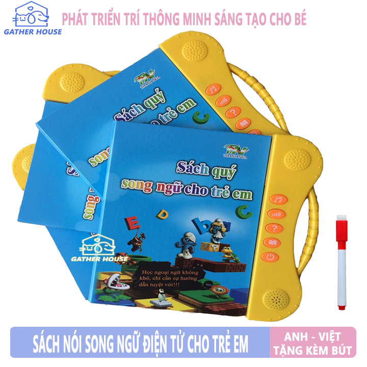 Sách nói điện tử song ngữ anh việt cho trẻ em - sách nói giúp phát triển toàn diện cho bé - loại mới nhất