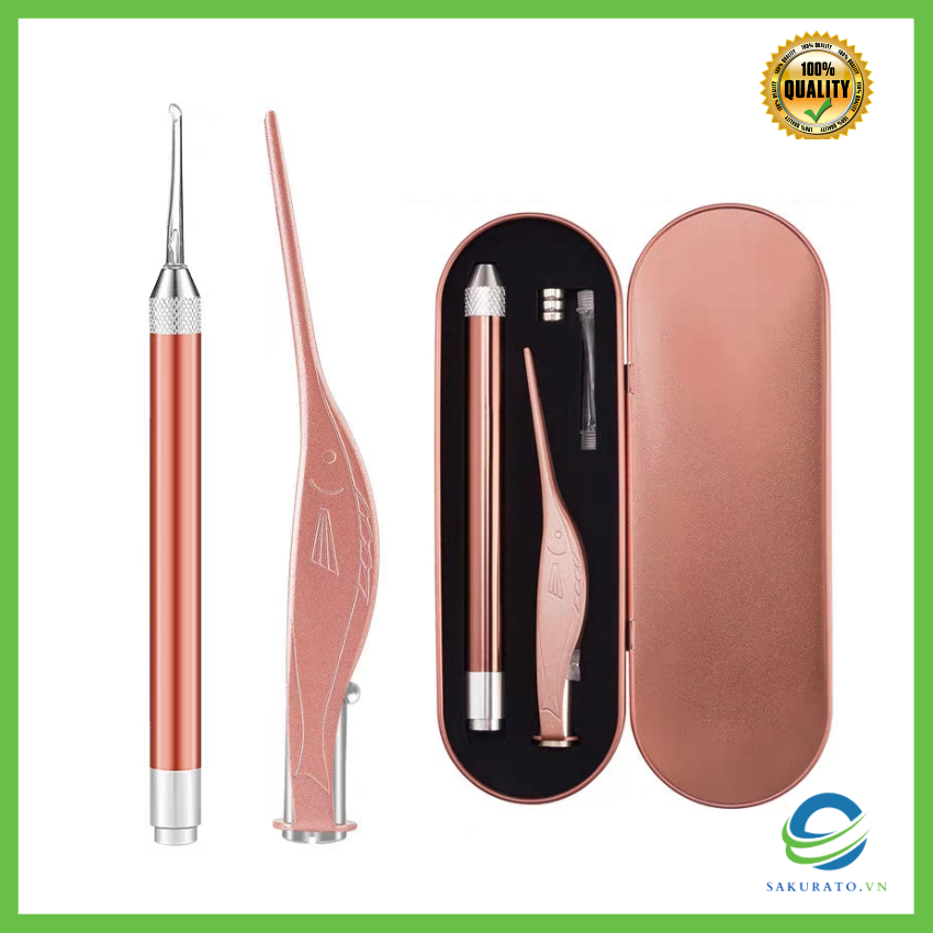 [ Sale hot ] Dụng cụ lấy ráy tai có đèn cho bé, đèn led siêu sáng cao cấp an toàn cho bé và gia đình, không gây đau rát tai, lấy rái tai, dụng cụ lấy ráy tai thông minh, dụng cụ lấy ráy tai khô, dụng cụ lấy ráy tai 3 in 1 chuyên nghiệp