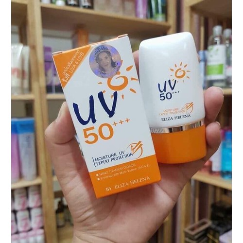 Kem chống nắng Eliza Helena UV50+++ Thái Lan 30g giúp chống nắng hiệu quả, dưỡng ẩm cho da, thích hợp với làn da châu Á