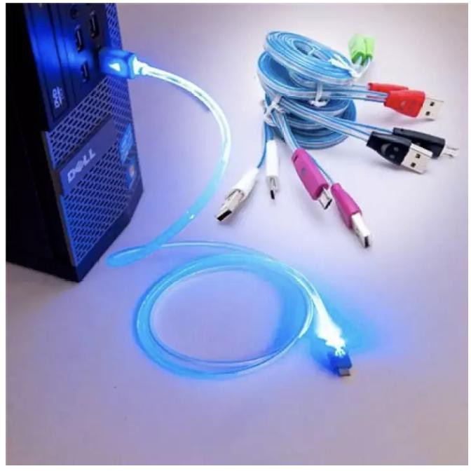 Cáp sạc android có đèn led chống rối