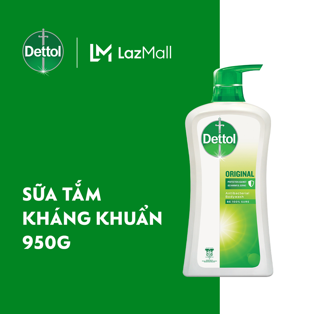 Sữa tắm Dettol kháng khuẩn - Chai 950g