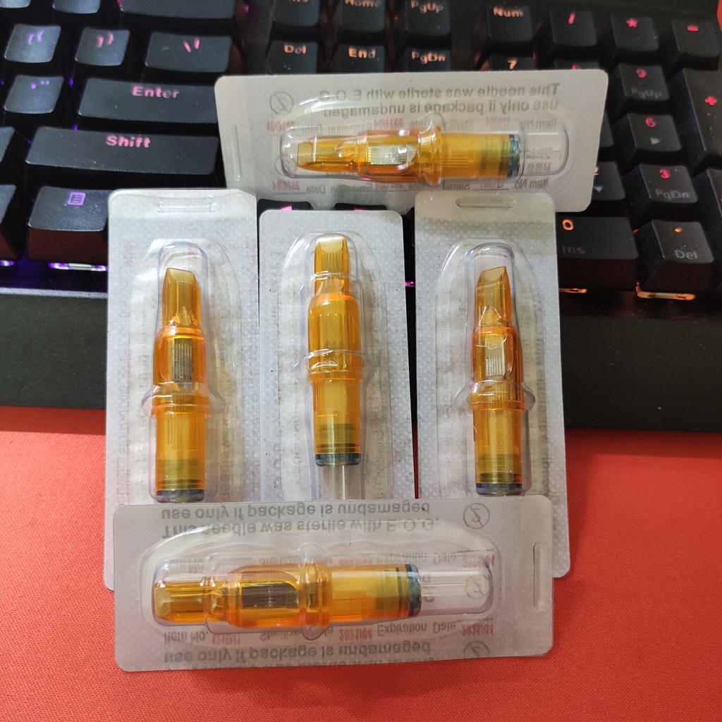 Vỉ 5 kim pen 13rm yellow dragonfly