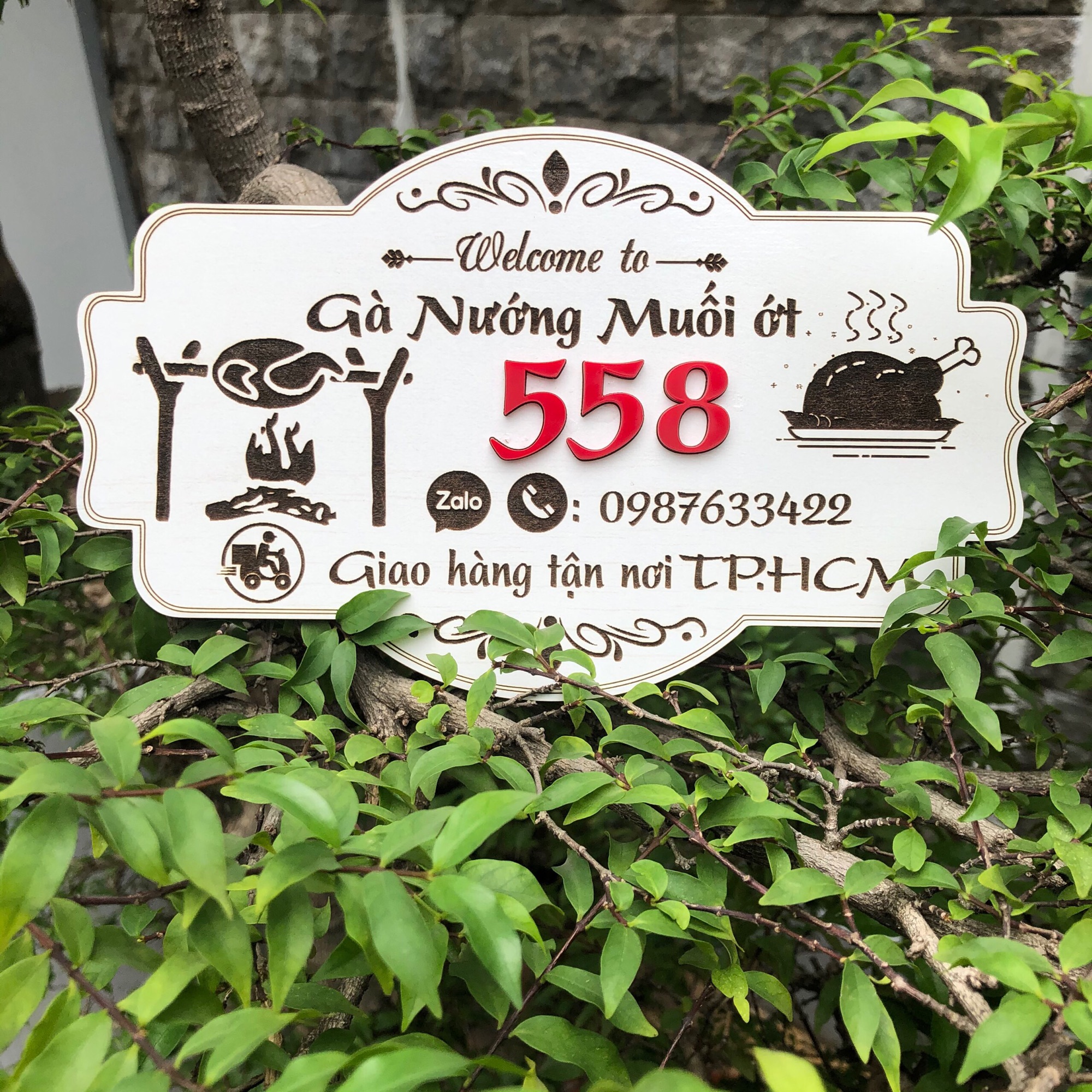 [HCM]Bảng Gỗ Tên Shop