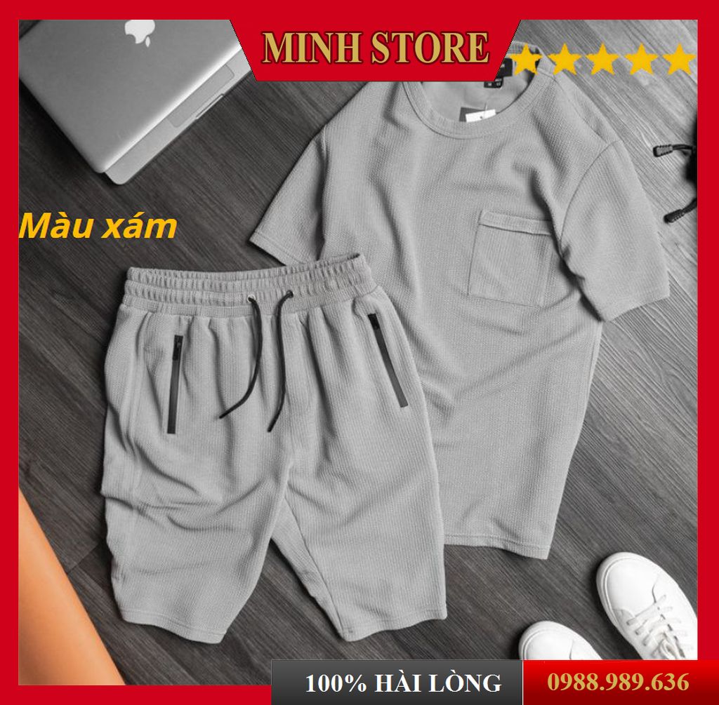 Bộ Thể Thao Nam cotton xốp thái Mặc ở Nhà Hàng Xuất Dư loại 1 Mới Hè 2021 BX01 Minhstore5