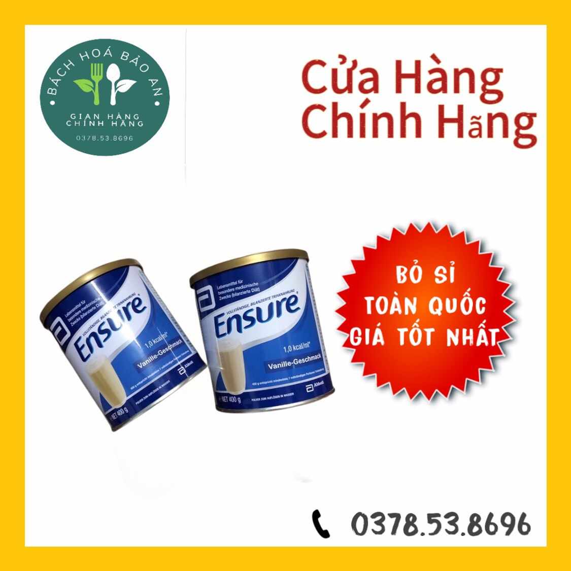 Combo 2 Lon Ensure Đức 400g