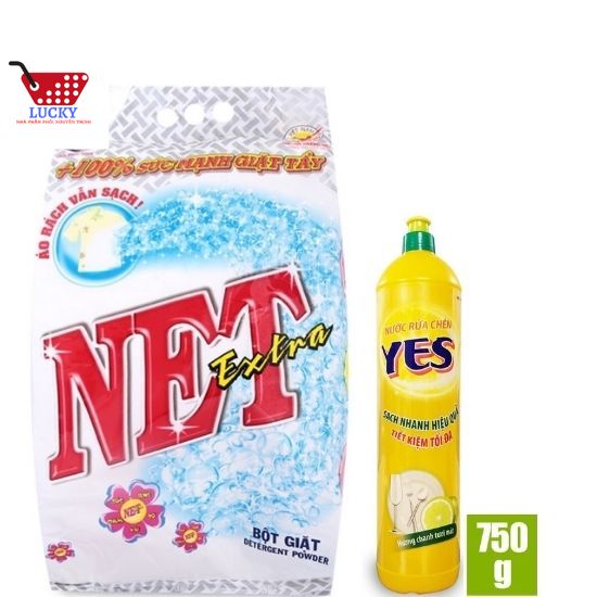 Combo Bột giặt NET Extra 5,5kg New Tặng NRC 750g
